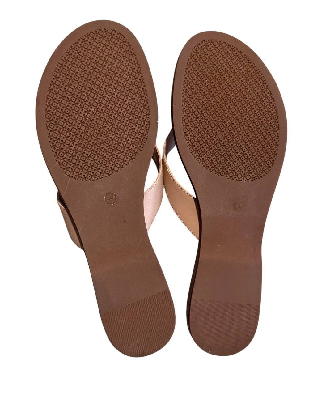 NWT Tory Burch Women's Benton Thong Sandal 8.5 seashell pink gold - Picture 5 of 7
